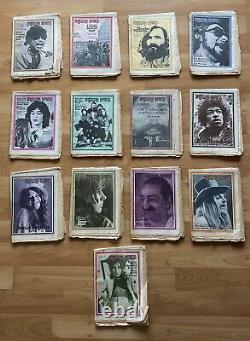 Rolling Stone Magazine 1970 Vintage Lot of 13 Issues