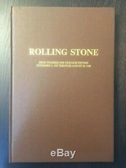 Rolling Stone Magazine Bound Volume 1 Issues 1-15 1967-68 John Lennon RARE EX-MT