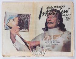 SALVADOR DALI Iggy Pop FRAN LEBOWITZ Rudi Gernreich WARHOL Interview magazine US