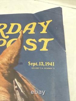 SATURDAY EVENING POST September 13 1941 Man O' War Racehorse Will Harbut