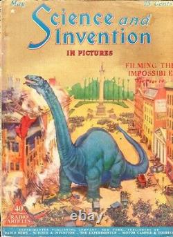 SCIENCE AND INVENTION magazine May 1925 Making The Lost World FX, Peter Pan