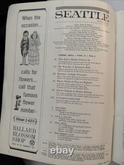 SEATTLE MAGAZINE Vtg. First 3 Editions April, May, and June 1964