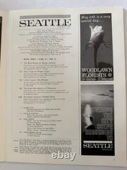 SEATTLE MAGAZINE Vtg. First 3 Editions April, May, and June 1964