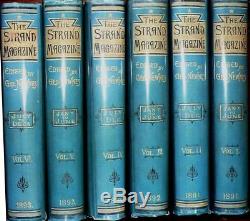 SHERLOCK HOLMES genuine 1st Editions Conan Doyle in STRAND MAGAZINE. Vols 1 6