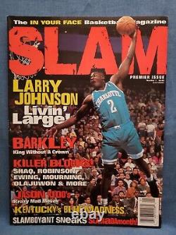 SLAM Magazine #1 1994 FIRST ISSUE NBA Larry Johnson Super Rare Clean Copy