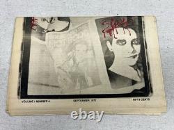 SLASH MAGAZINE Vol. 1 No. 4 PISTOLS, RAMONES, NUNS, PANTER, MORE! LOOK