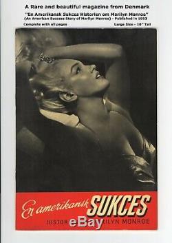 SUKCES, HISTORY OF MARILYN MONROE 1953 VERY RARE From Denmark MANY PICS