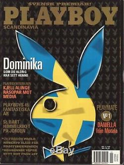 SWEDEN PLAYBOY VOL 1 NO 1 #1 1st FIRST FOREIGN ISSUE MAGAZINE SOLD OUT RARE VG-F