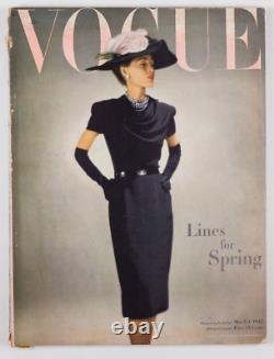 Salvador Dali IRVING PENN Lee Miller RENE WILLAUMEZ Bouche VOGUE March 1945 vtg