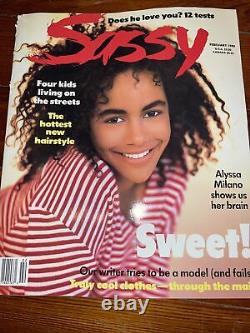 Sassy Magazine 2/89 HTF! Alyssa Milano Matt LeBlanc Street Kids Fashion RARE