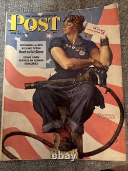 Saturday Evening Post May 29 1943 WWII Rosie the Riveter Cover Norman Rockwell