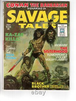 Savage Tales #1 (1971) Grade 6.0 Magazine 1st App Man-thing Ellen Brandt