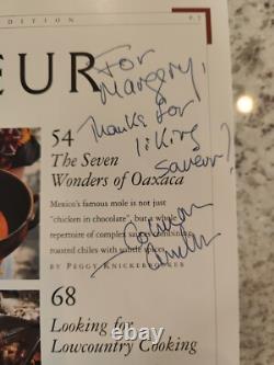 Saveur Mag. Premier Issue # 1Summer'94 Good Cond. Inscribed by Exec Editor