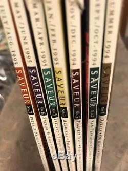 Saveur Magazine Lot Of 7. Issues #1 Through Issue #7 Summer 1994 To Aug 1995