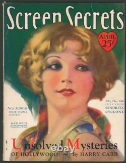 Screen Secrets April 1929 Alice WhiteLupe VelezClara BowBlack HistoryDesmond Screen Secrets April 1929 Alice WhiteLupe VelezClara BowBlack HistoryDesmond