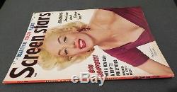 Screen Stars Gorgeous Marilyn Monroe Cover! Rare Issue High Grade 1956