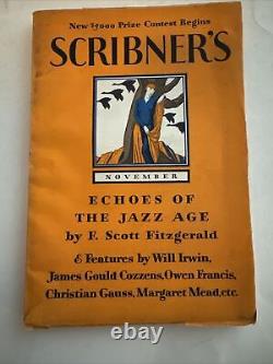 Scribner's Magazine. November, 1931 Echoes Of The Jazz Age