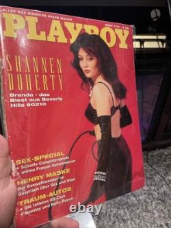 Shannen Doherty Playboy Collection-autographed Photo-coa- German Playboy-RARE
