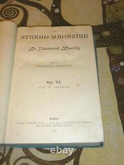 Sherlock Holmes Adventures 1893 1st Ed By Conan Doyle Strand Magazine Vol Vi/6