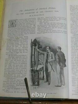 Sherlock Holmes Adventures 1893 1st Edition Conan Doyle Strand Magazine Vol VI