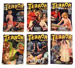 Shudder Pulps / Terror Tales Complete Run from 1938 Vol 8 No 4 Vol 10 No 1 6 1st