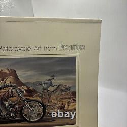 Signed Copy Mann 50 Magnificent Motorcycle Art From Easyriders 87 With Letter