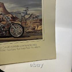 Signed Copy Mann 50 Magnificent Motorcycle Art From Easyriders 87 With Letter