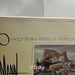 Signed Copy Mann 50 Magnificent Motorcycle Art From Easyriders 87 With Letter