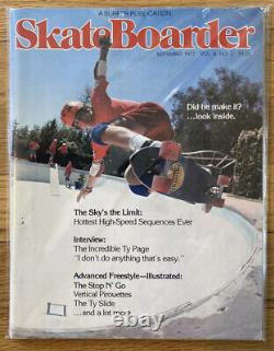 Skateboarder Magazine September 1977 Issue Volume 4 #2? Dogtown Vintage? Rare