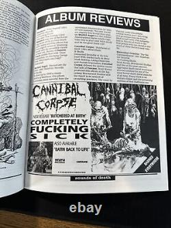 Sounds Of Death Magazine #1 Cannibal Corpse 1992 RARE VHTF Only One On eBay VF