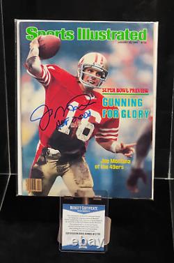 Sports Illustrated 1982 Joe Montana ROOKIE MAGAZINE NEWSSTAND AUTOGRAPHED AUTO