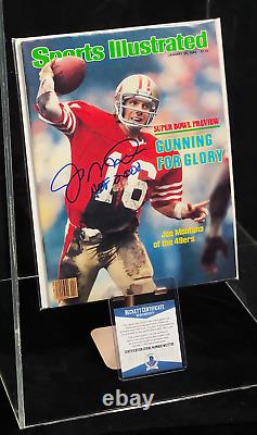 Sports Illustrated 1982 Joe Montana ROOKIE MAGAZINE NEWSSTAND AUTOGRAPHED AUTO