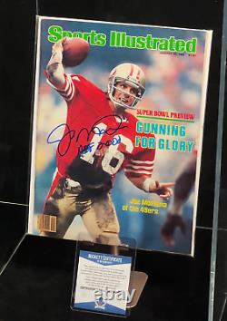 Sports Illustrated 1982 Joe Montana ROOKIE MAGAZINE NEWSSTAND AUTOGRAPHED AUTO