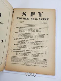 Spy Novels Pulp Magazine February 1935 Canadian Edition First Issue