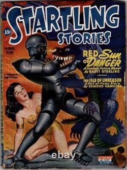 Startling Stories, Vol 12, No 1, Pulp Spring, 1945, Rare Vintage Pulp Magazine