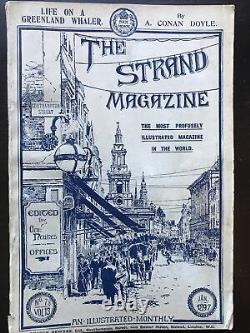 Strand Magazine Jan 1897 A Conan Doyle Life On Greenland Whaler +Sherlock Holmes