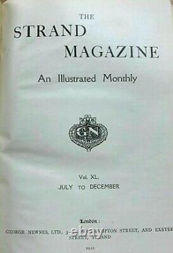 Strand Magazine Sherlock Holmes 1st Edition C Doyle Volume XL 1910 Devil's Foot
