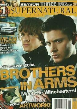 Supernatural Magazine 1 Premier Issue Jared & Jensen Winchester NM No Label