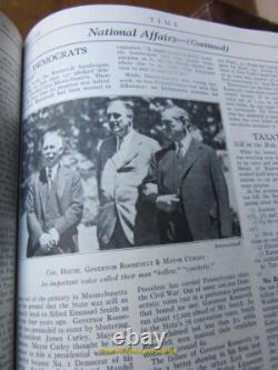 TIME Magazine Bound Volume April-June 1932 Rare Original