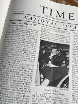 TIME Magazine Bound Volume January-June 1934 Rare Original