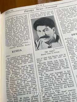 TIME Magazine Bound Volume July-December 1926 Rare Original