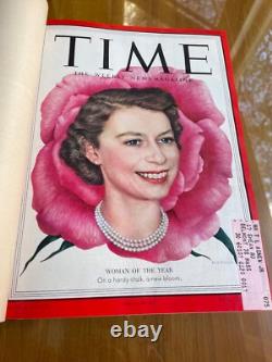 TIME Magazine Original Bound Volume January-March 1953 Rare time capsule