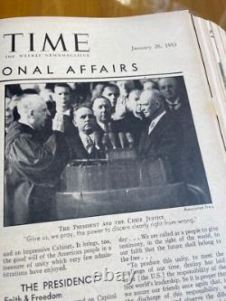 TIME Magazine Original Bound Volume January-March 1953 Rare time capsule