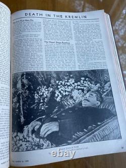 TIME Magazine Original Bound Volume January-March 1953 Rare time capsule
