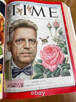 TIME Magazine Original Bound Volume July Sept. 1953 Rare time capsule