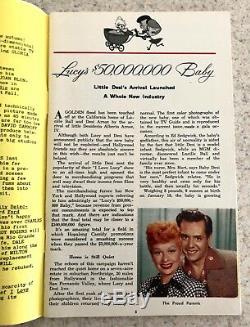 TV Guide 1953 Lucy's $50 Million Baby Lucille Ball Stunning Looking 12 Real Pics