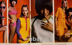 TWIGGY Mick Jagger LYNN REDGRAVE Honey magazine UK May 1967 Helmut Newton MINERS