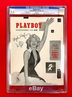 The 3 Most Valuable Hugh M. Hefner Signed Original 1953 Cgc #1 Playboys In World