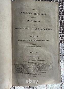 The Analectic Magazine Two Volumes From July 1813 to June 1814