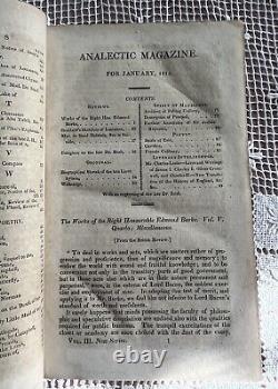 The Analectic Magazine Two Volumes From July 1813 to June 1814